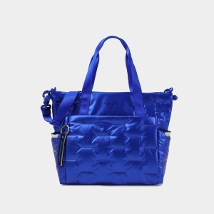 Hedgren Puffer Tote Tassen Dames Blauw | XIY919LJ