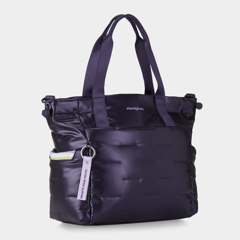 Hedgren Puffer Tote Tassen Dames Paars Diepblauw | ETO8275YK