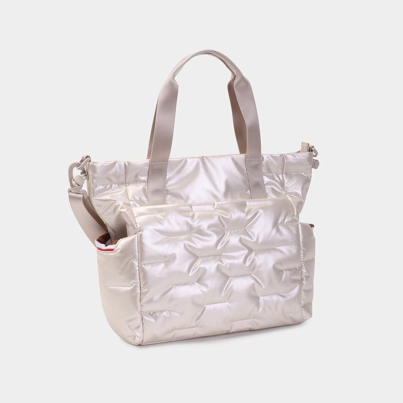 Hedgren Puffer Tote Tassen Dames Wit Beige | JXB5266QF