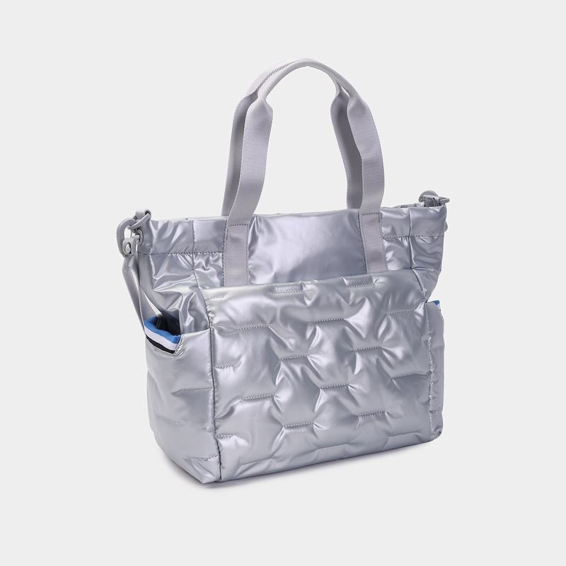 Hedgren Puffer Tote Tassen Dames Zilver Blauw | SZO6298GJ