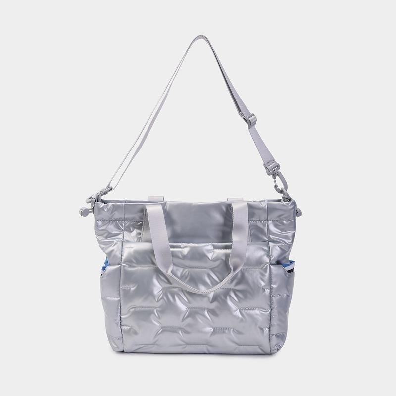 Hedgren Puffer Tote Tassen Dames Zilver Blauw | SZO6298GJ