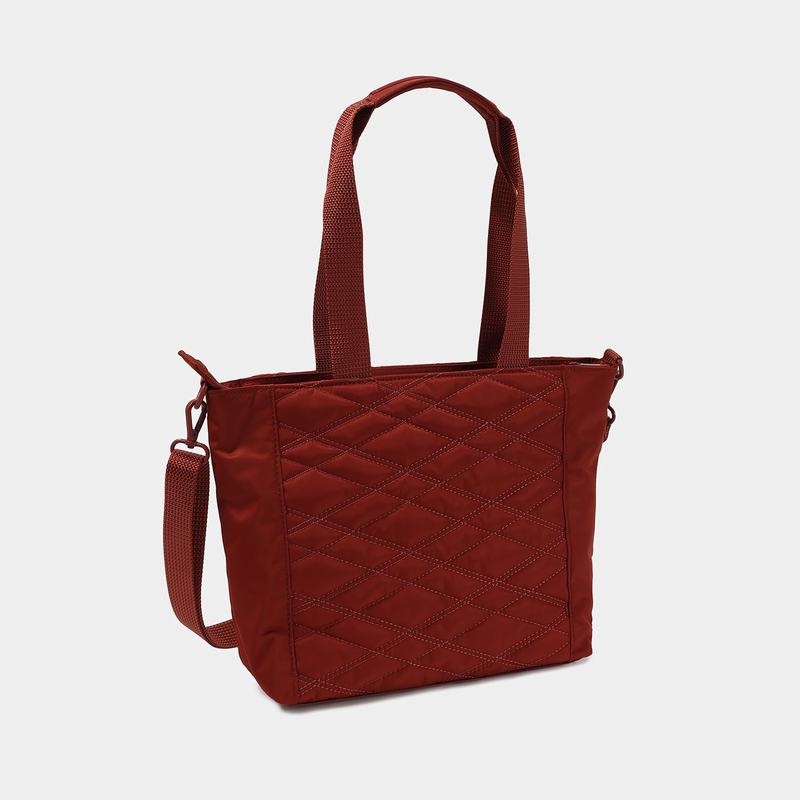 Hedgren Zoe Medium Rfid Tote Tassen Dames Rood Bruin | BJF7025KC